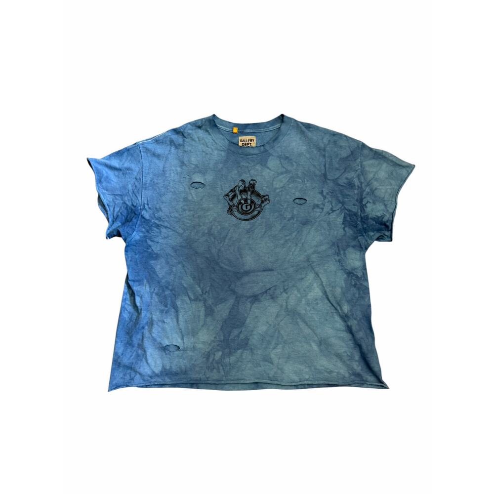 Gallery Dept. Tie Dye “Art That Kills” Distressed Tee - XL